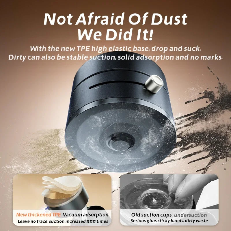 Magnetic Vacuum Phone Holder – Hands-Free, Ultra-Strong Grip (iPhone & Android)